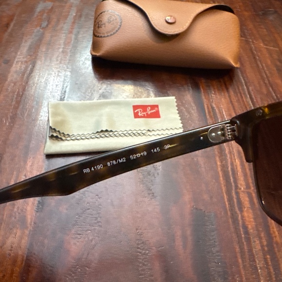 Ray-Ban 4190 Polarized Clubmaster Matte Havana Tortoise Sunglasses - Picture 7 of 9